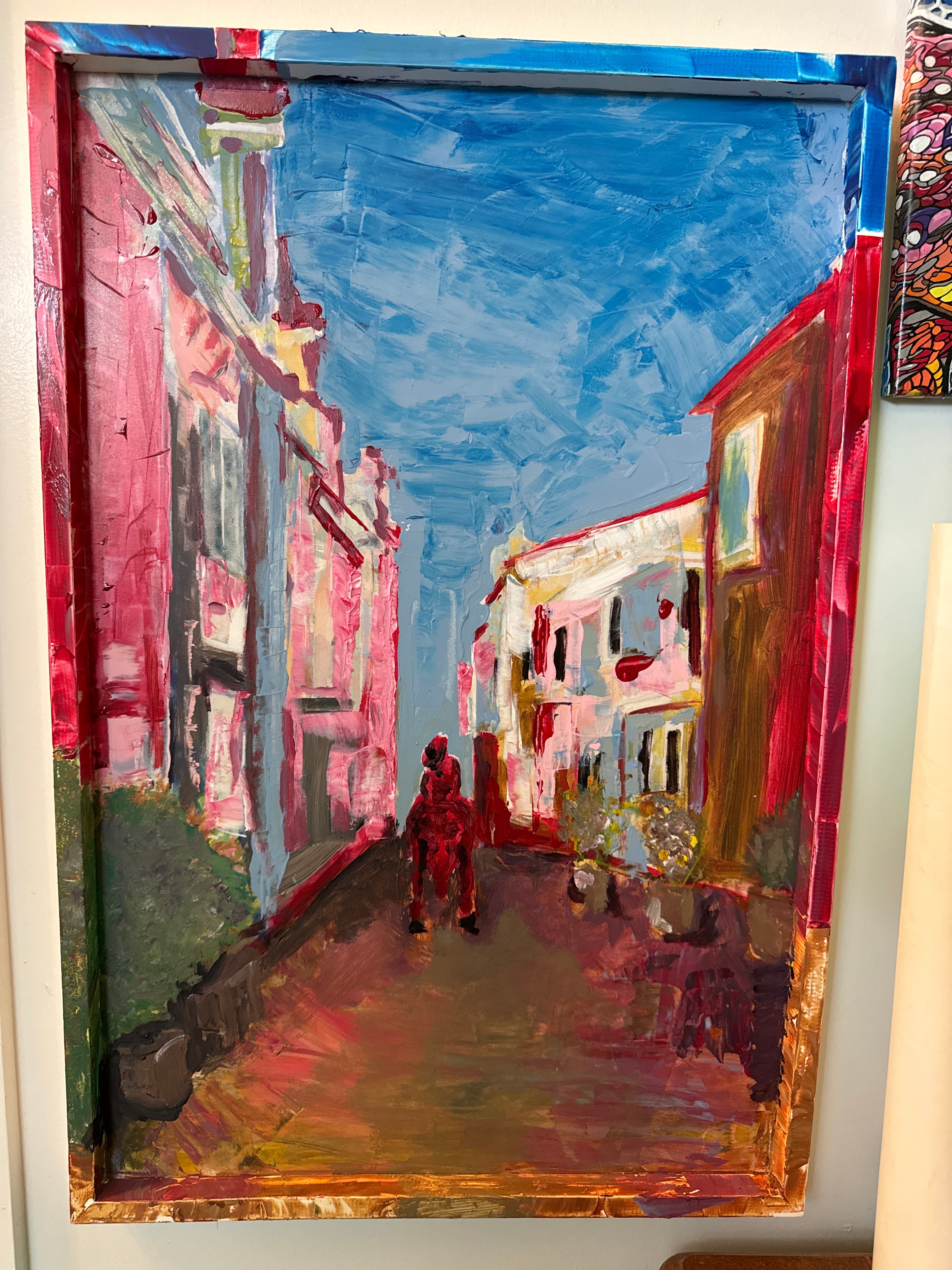 20x30 lonsone ride acrylic on panel