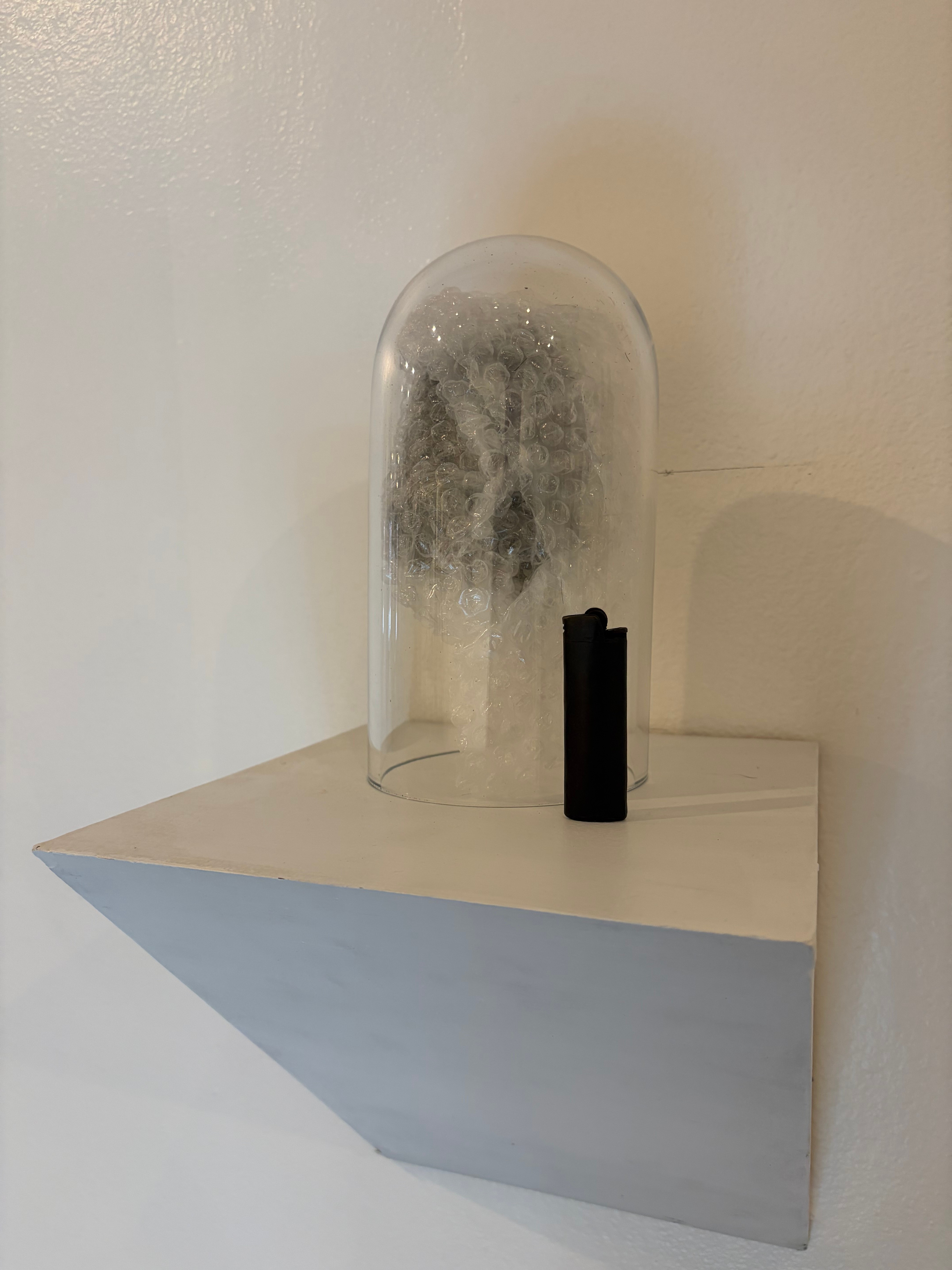 Lighter, hair, bronze and glass